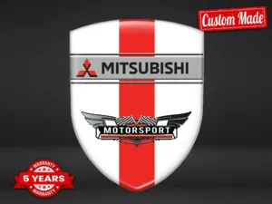 Mitsubishi Etiquetas Negocio Resistentes Limitadas Con Estilo
